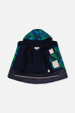 Two Piece Play Snowsuit Blue And Green Checkered Print - J10PB49_04790