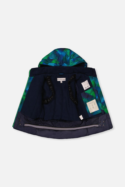 Two Piece Play Snowsuit Blue And Green Checkered Print - J10PB49_04790