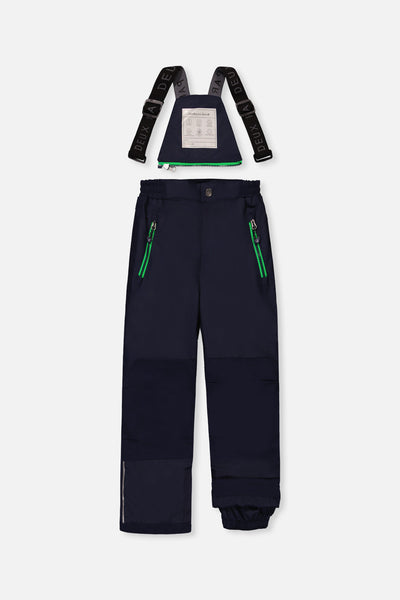 Two Piece Play Snowsuit Blue And Green Checkered Print With Navy Pants - J10PB49_1J053