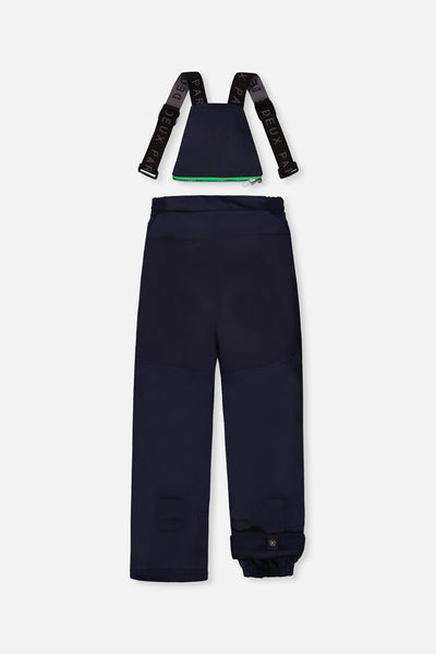 Two Piece Play Snowsuit Blue And Green Checkered Print With Navy Pants - J10PB49_1J053