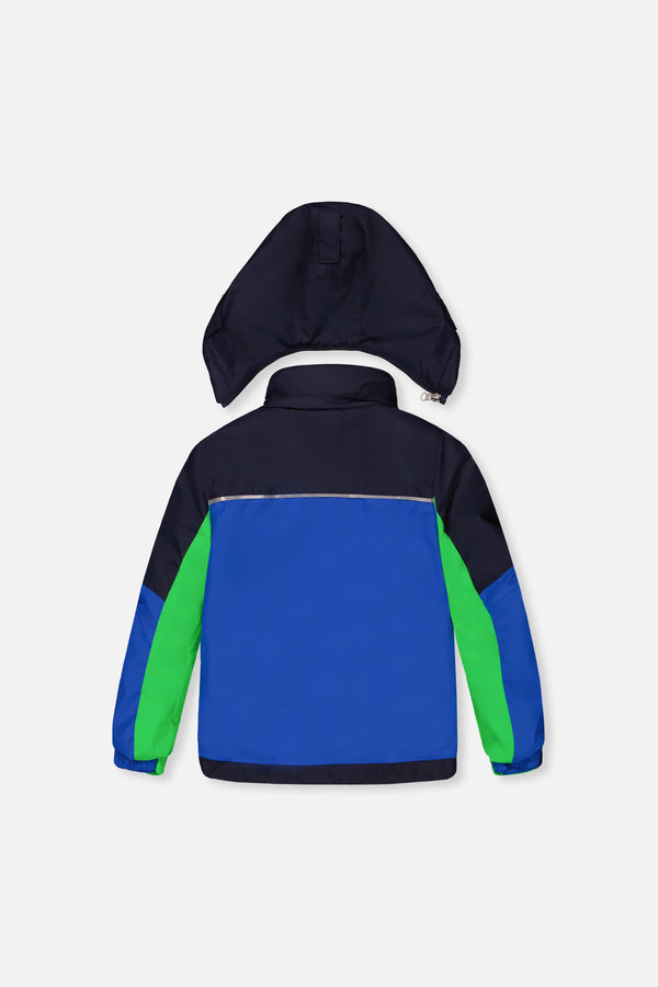 Two Piece Play Snowsuit Royal Blue And Green Colorblock - J10PB50_04690