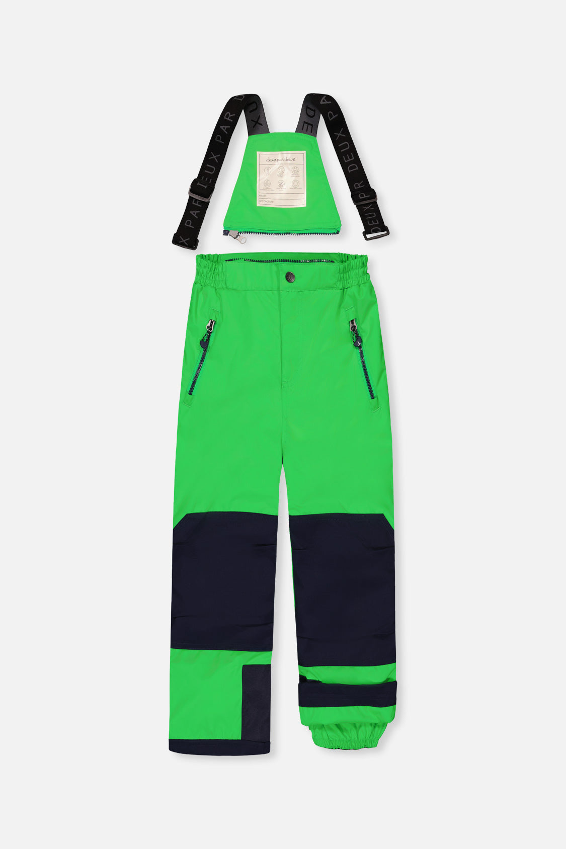 Two Piece Play Snowsuit Royal Blue And Green Colorblock - J10PB50_04690
