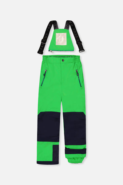 Two Piece Play Snowsuit Royal Blue And Green Colorblock - J10PB50_04690