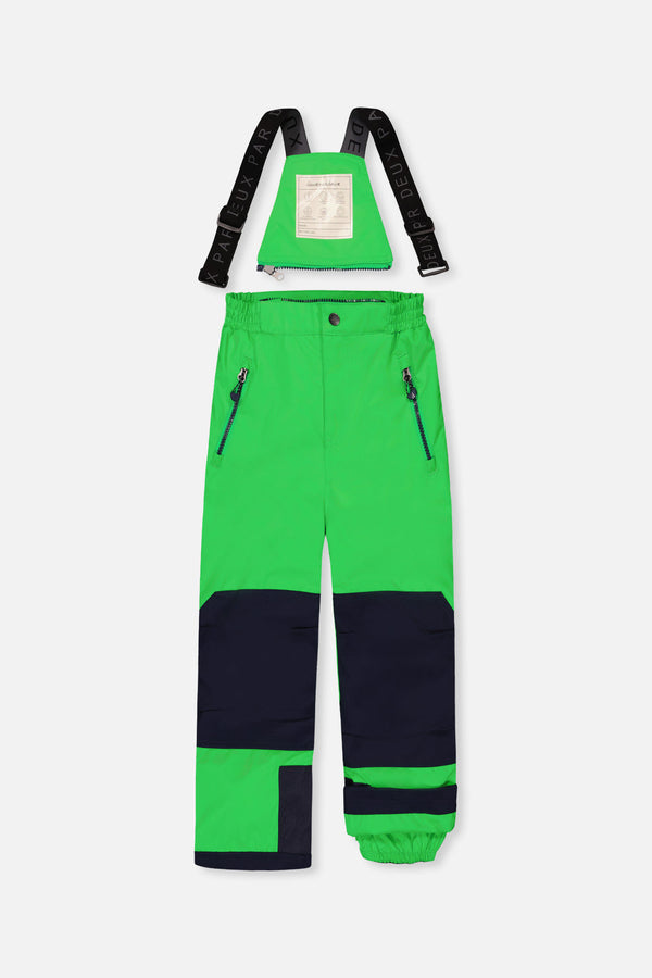 Two Piece Play Snowsuit Royal Blue And Green Colorblock - J10PB50_04690