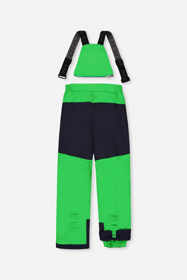 Two Piece Play Snowsuit Royal Blue And Green Colorblock - J10PB50_04690