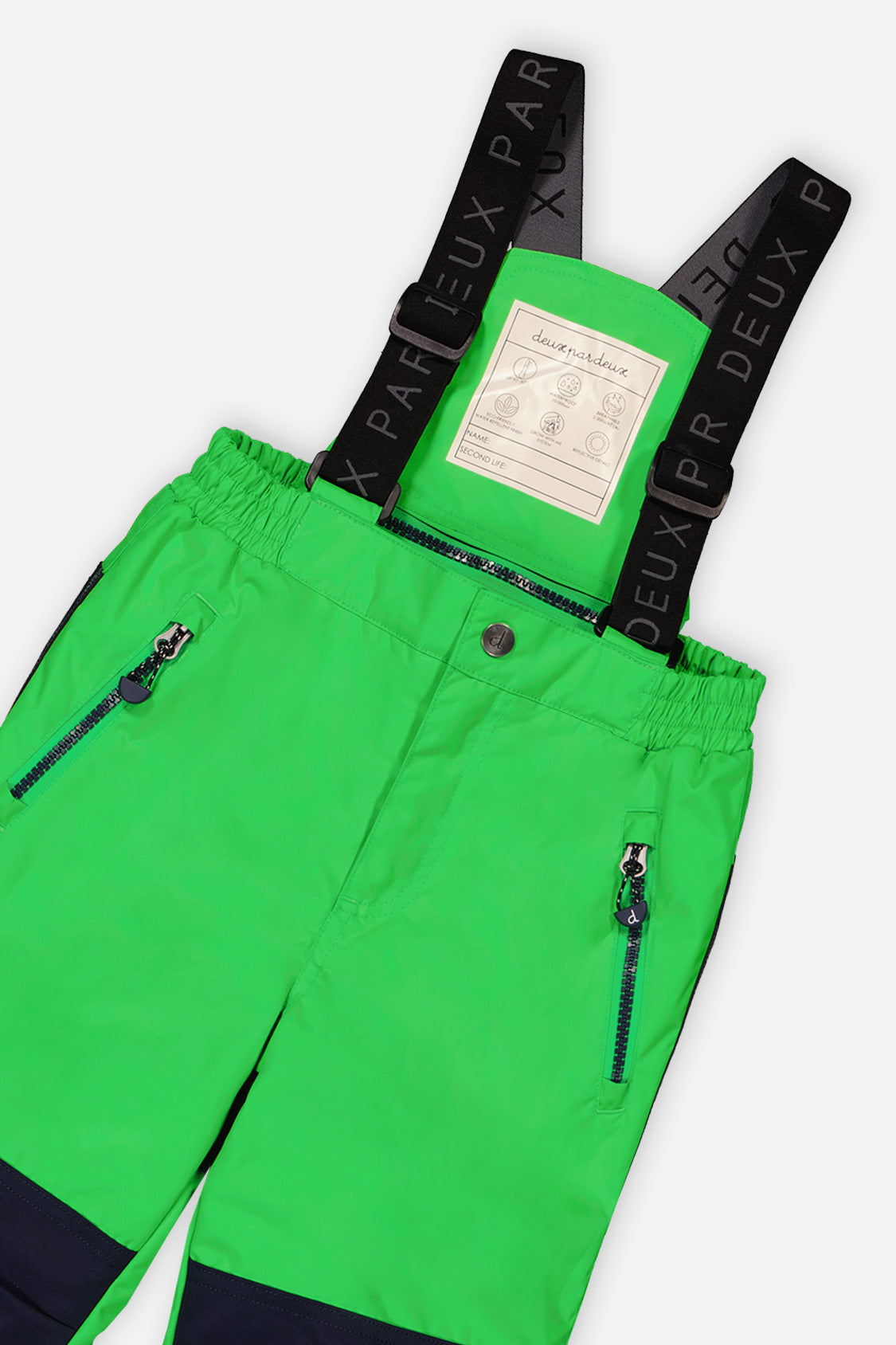 Two Piece Play Snowsuit Royal Blue And Green Colorblock - J10PB50_04690