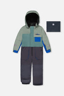 Kids One Piece Play Snowsuit Sage Green And Grey - J10PB73_04930