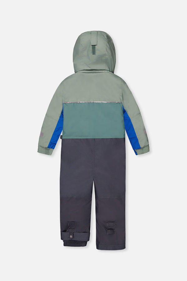 Kids One Piece Play Snowsuit Sage Green And Grey - J10PB73_04930