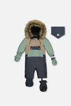 Baby One Piece Snowsuit Adapted For Car Seats Cool Dark Grey - J10PBB75_04930