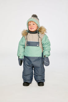 Baby One Piece Snowsuit Adapted For Car Seats Cool Dark Grey - J10PBB75_04930