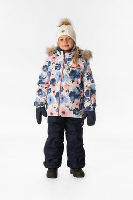 Two Piece Play Snowsuit Watercolor Flower Print