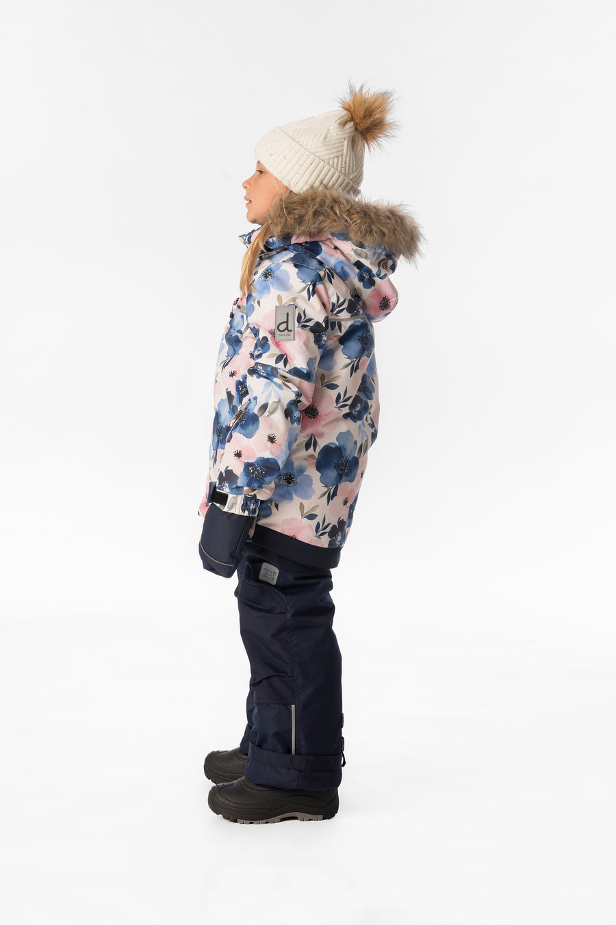 Two Piece Play Snowsuit Watercolor Flower Print