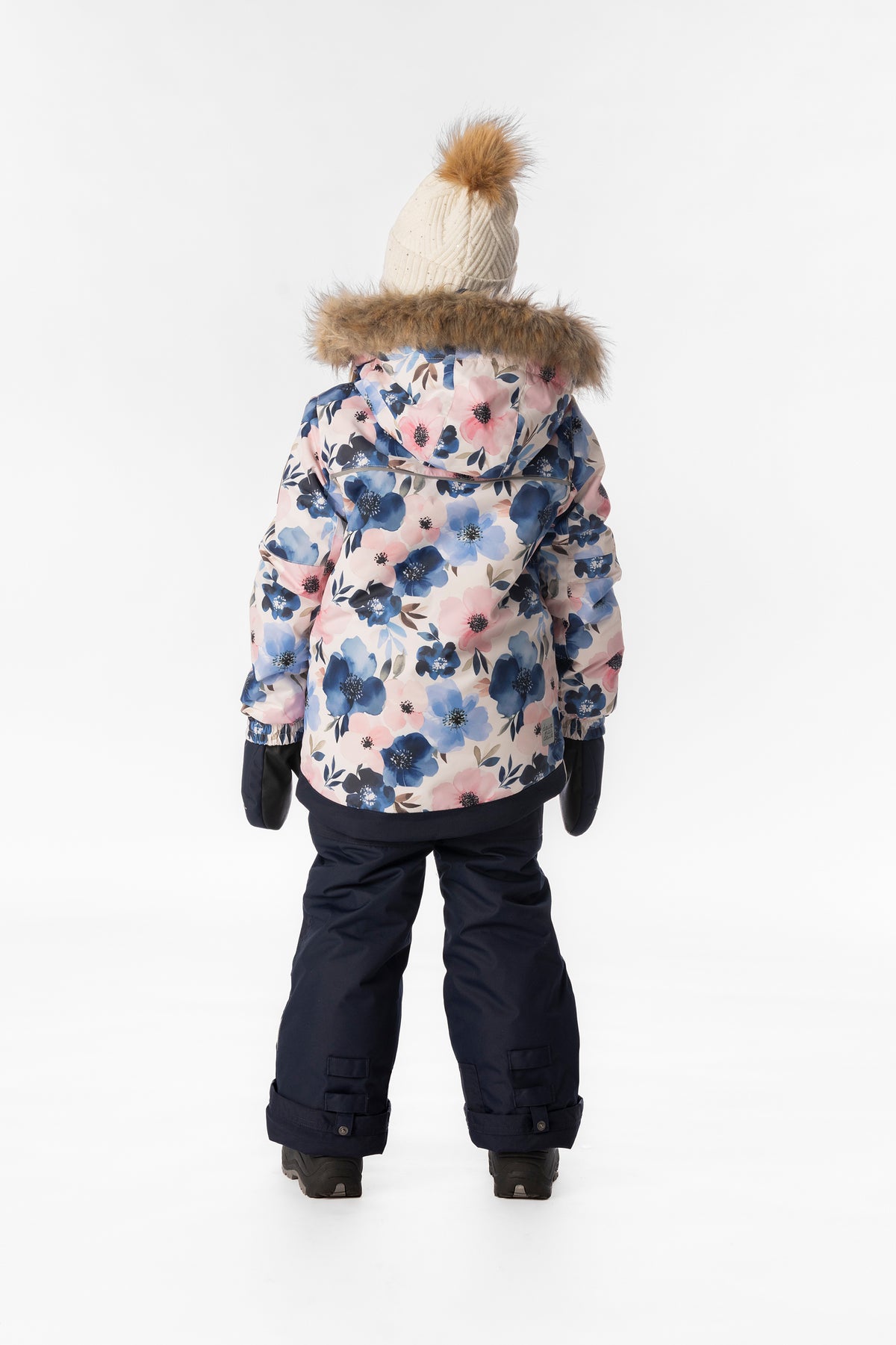 Two Piece Play Snowsuit Watercolor Flower Print