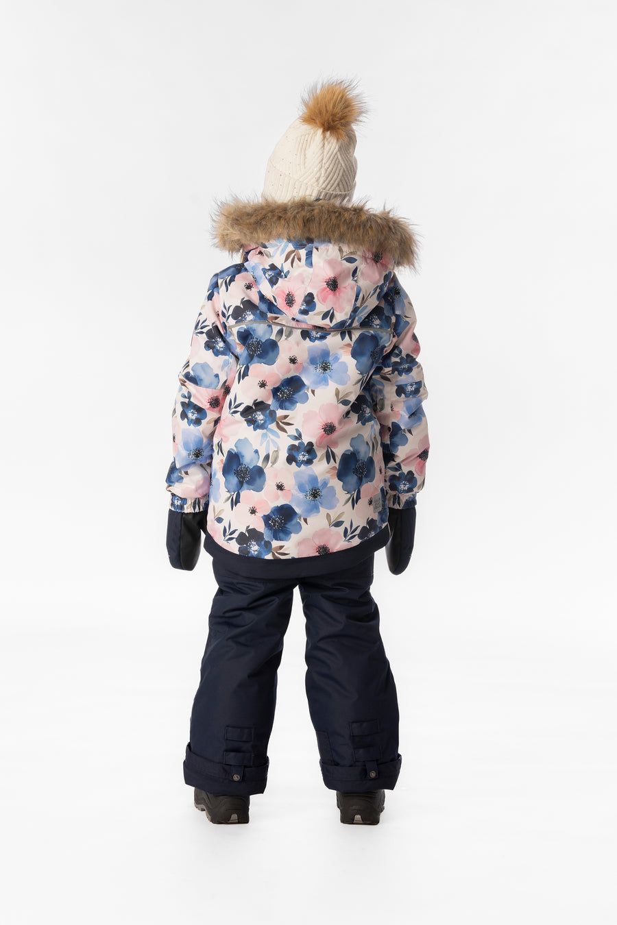 Two Piece Play Snowsuit Watercolor Flower Print