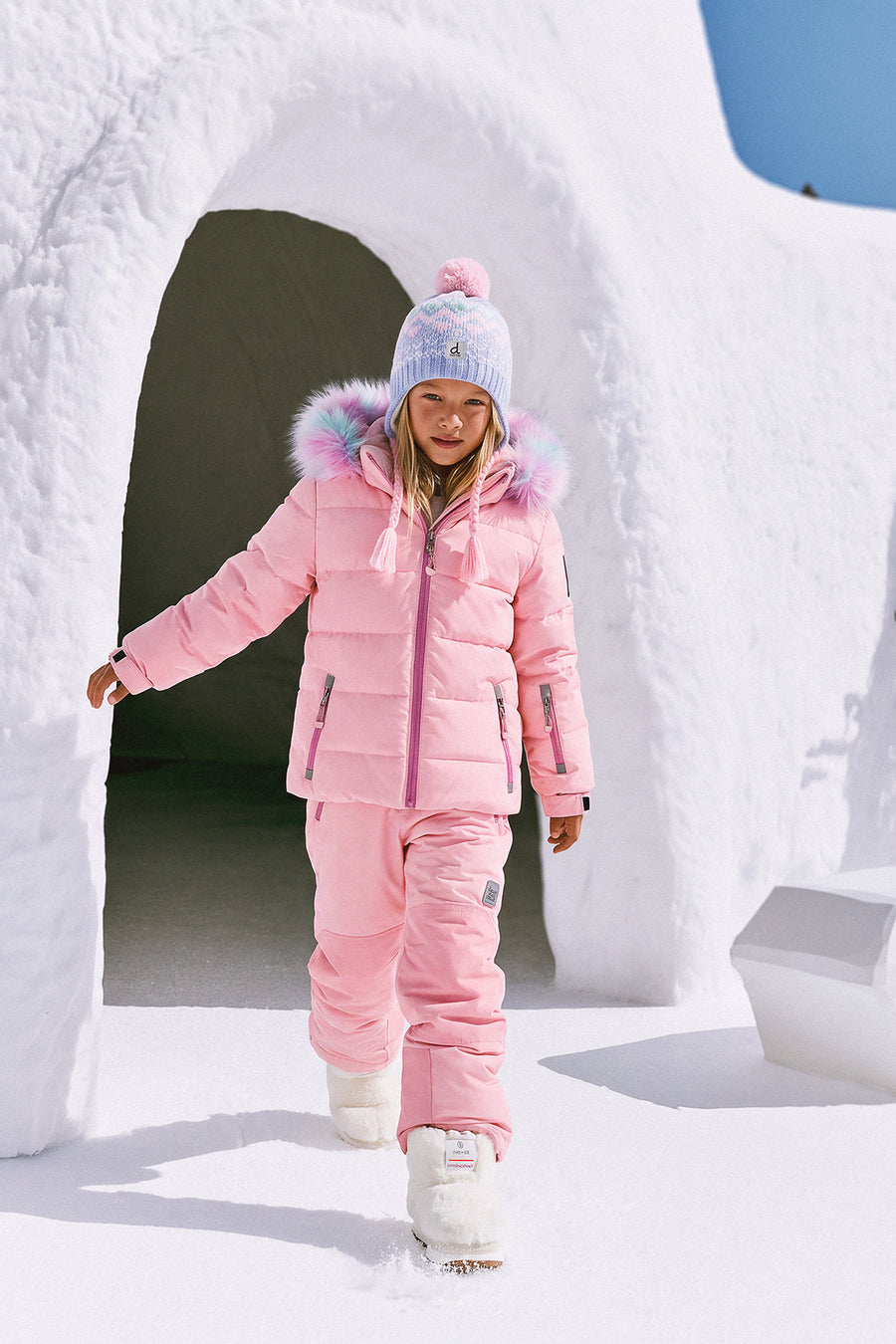 Two Piece Play Snowsuit Light Pink