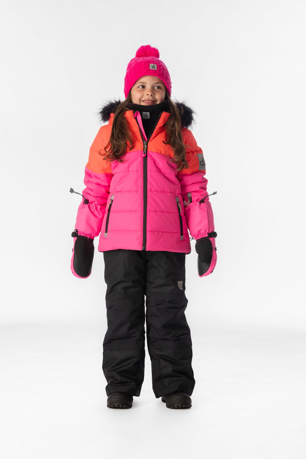 Two Piece Play Snowsuit Bright Pink