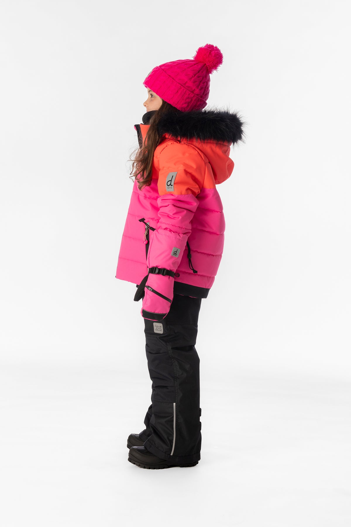 Two Piece Play Snowsuit Bright Pink