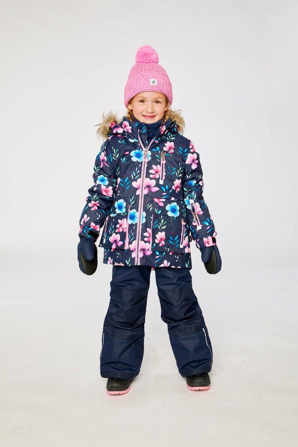 Two Piece Play Snowsuit Blue Floral Print - J10PG81_1J023