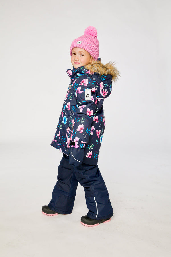 Two Piece Play Snowsuit Blue Floral Print - J10PG81_1J023