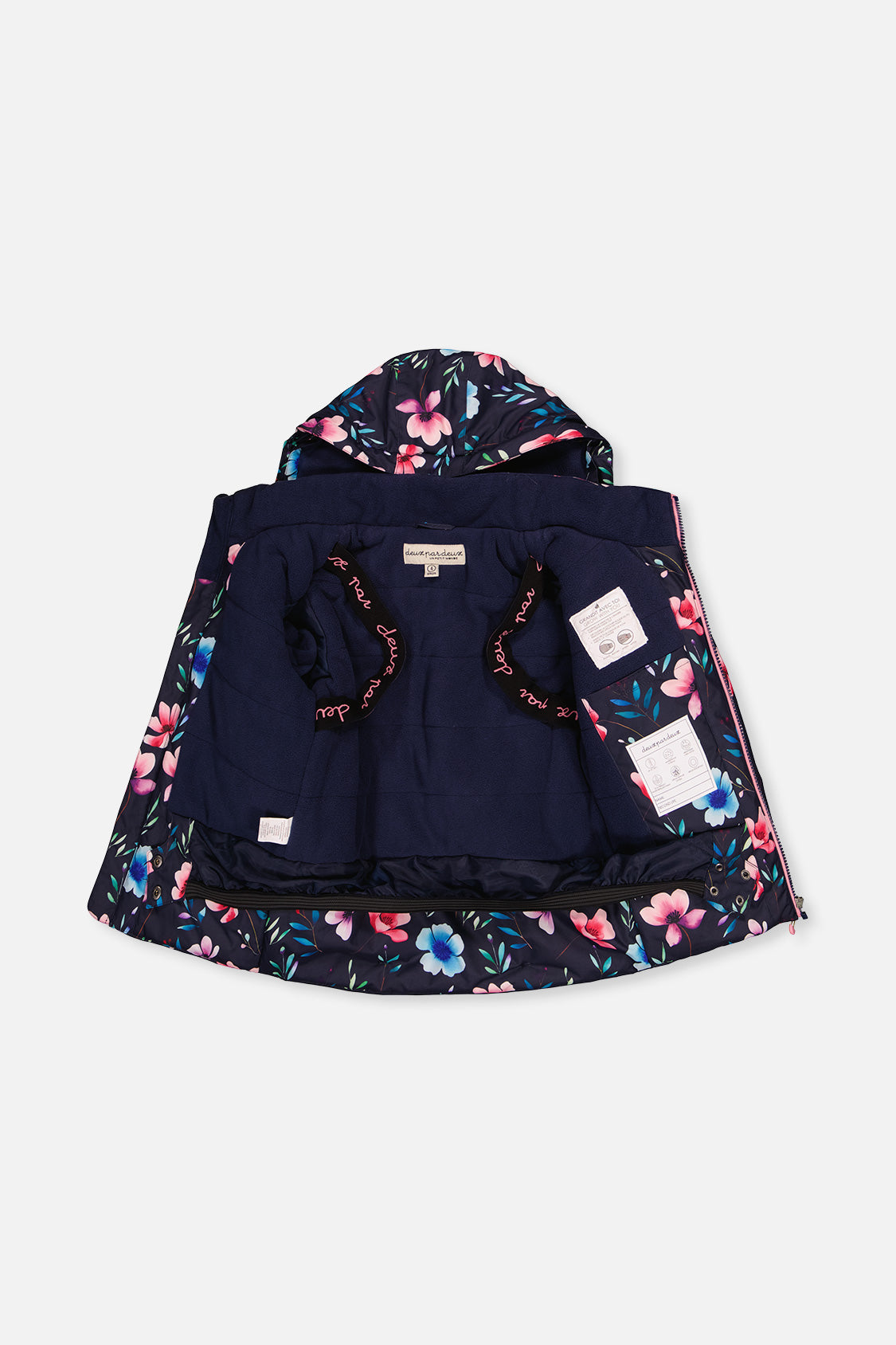 Two Piece Play Snowsuit Blue Floral Print - J10PG81_1J023