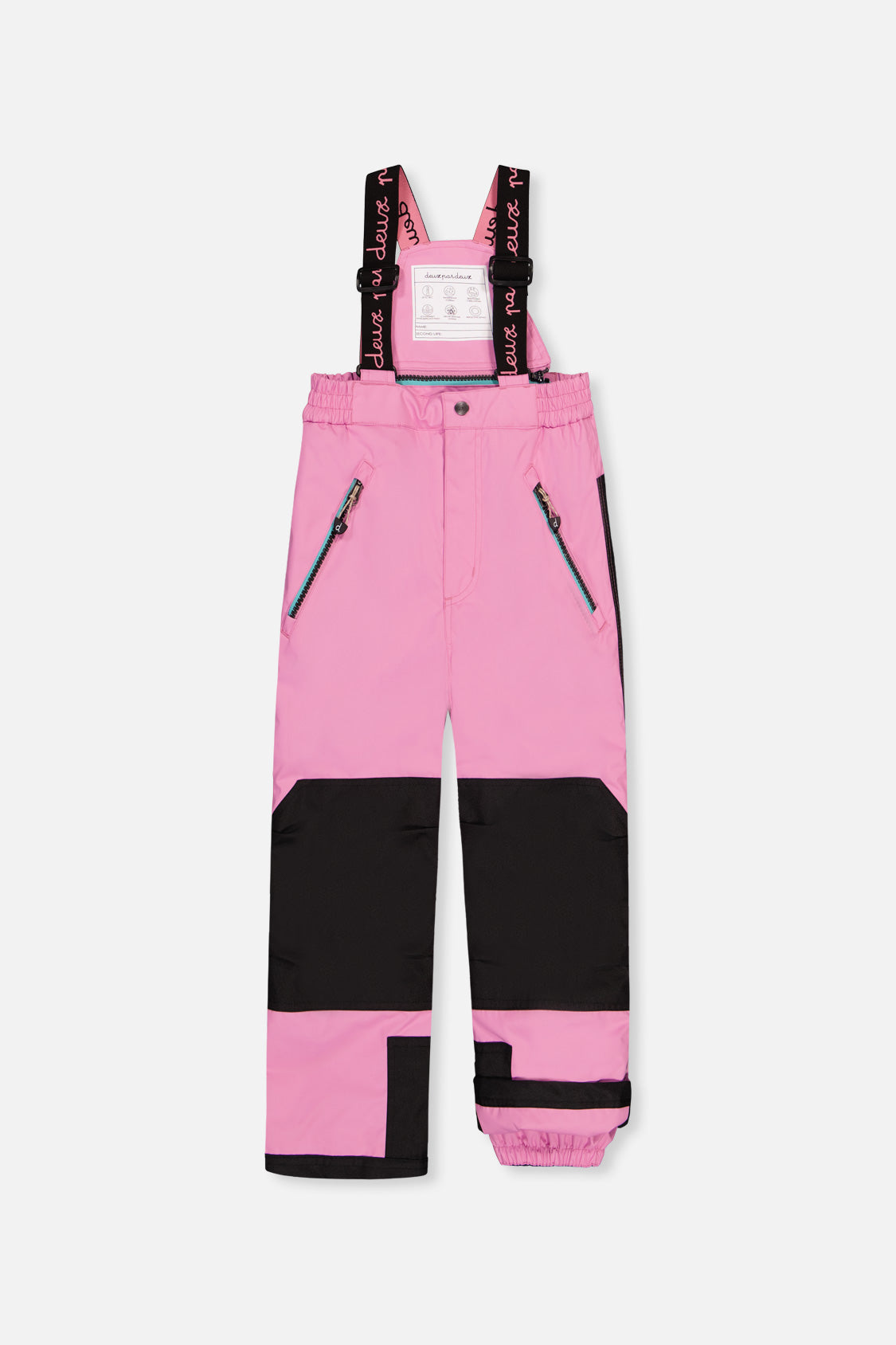 Two Piece Play Snowsuit Black Heart Print With Pink Pants - J10PG82_1J028