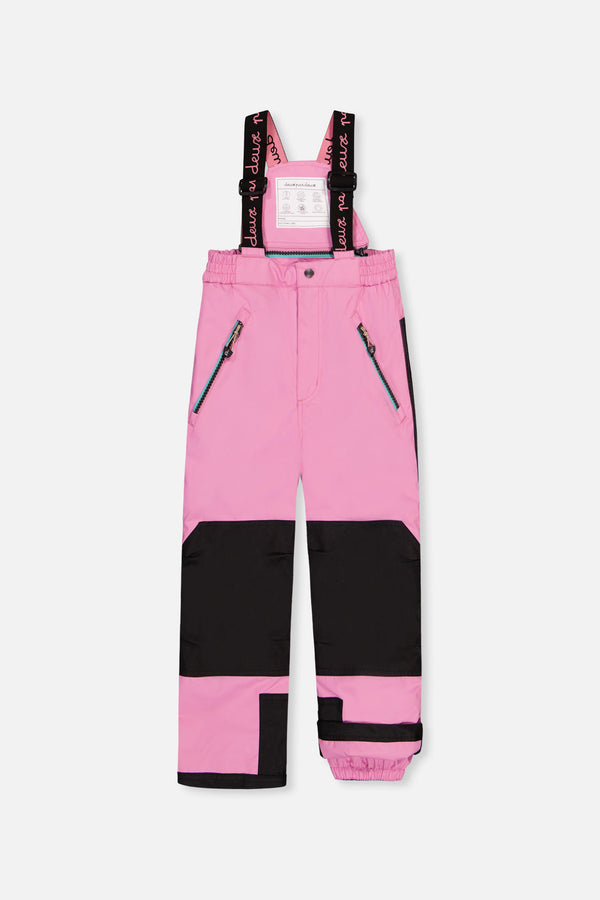 Two Piece Play Snowsuit Black Heart Print With Pink Pants - J10PG82_1J028
