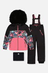 Two Piece Play Snowsuit Black Zebra Print With Black Pants - J10PG83_09990