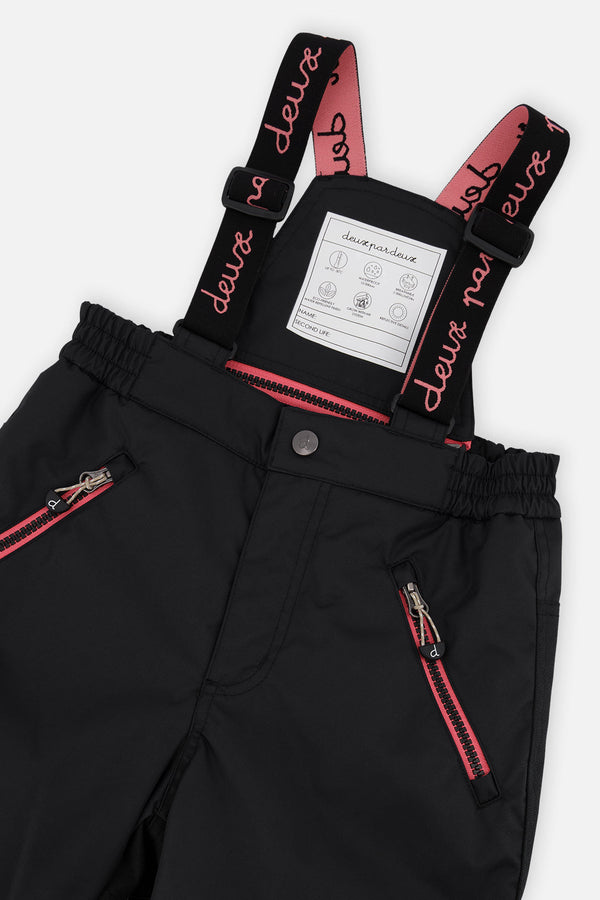 Two Piece Play Snowsuit Black Zebra Print With Black Pants - J10PG83_09990
