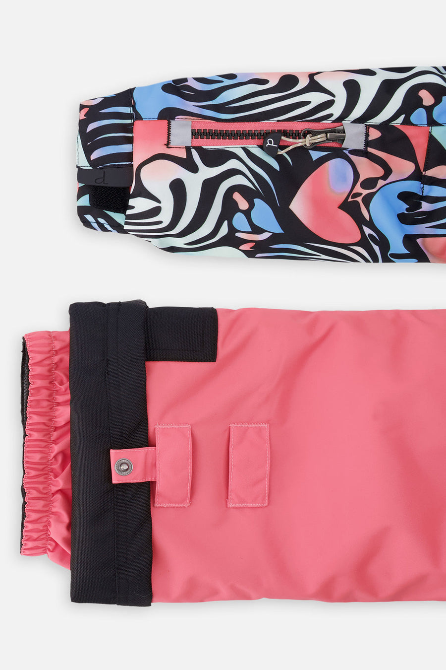 Two Piece Play Snowsuit Black Zebra Print With Pink Pants - J10PG83_1J024