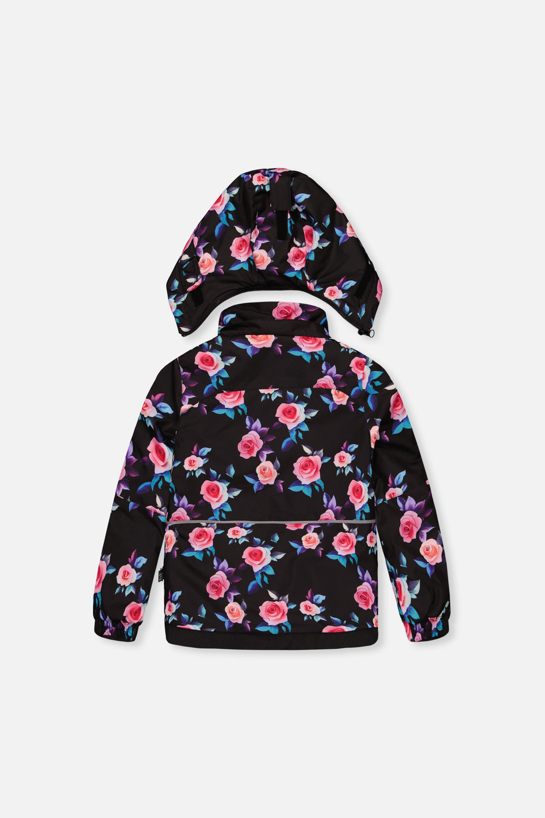 Two Piece Play Snowsuit Black Rose Print - J10PG85_1J025