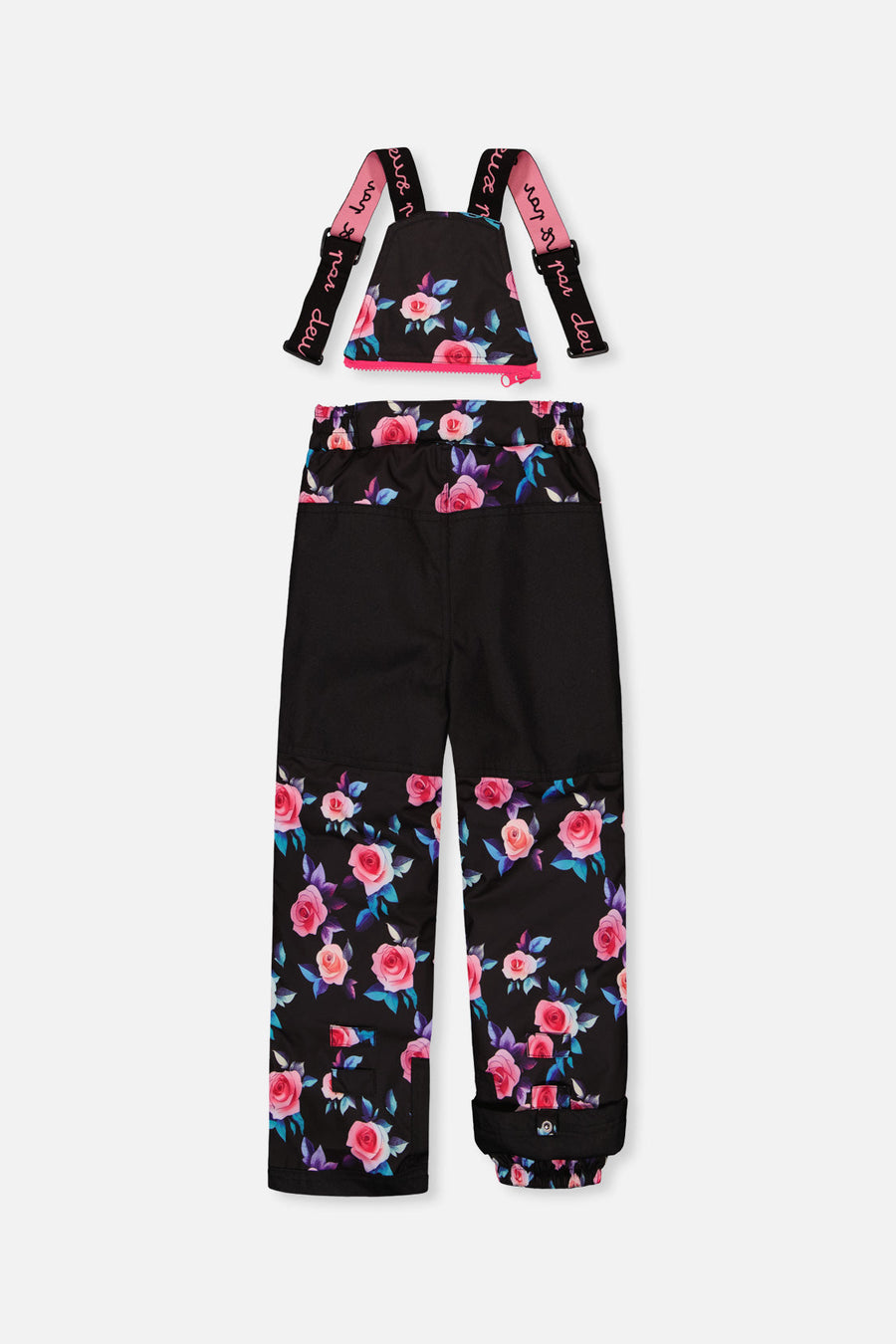 Two Piece Play Snowsuit Black Rose Print - J10PG85_1J025