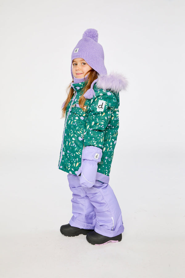 Two Piece Play Snowsuit Green Mini Flower Print - J10PG86_1J019