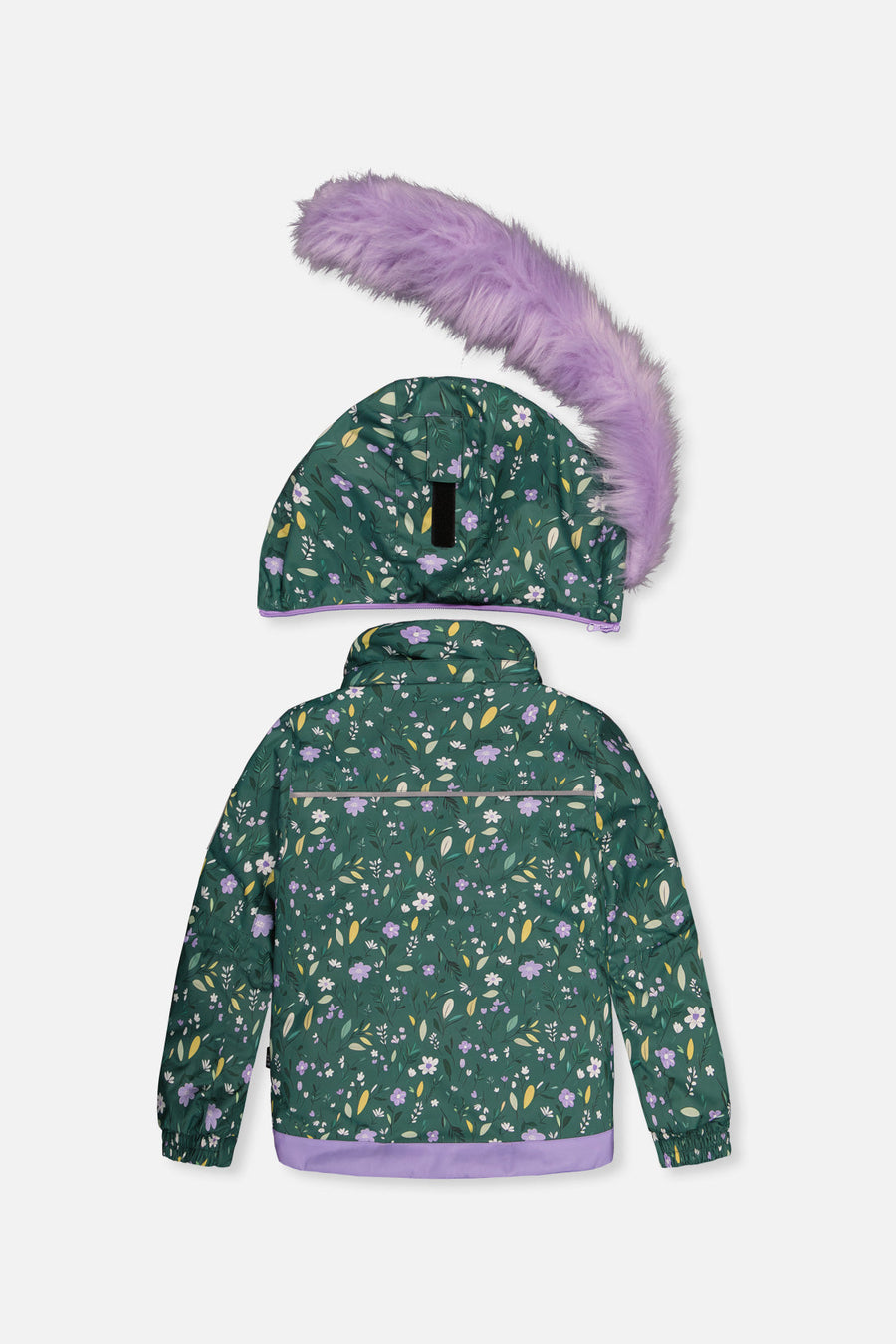 Two Piece Play Snowsuit Green Mini Flower Print - J10PG86_1J019