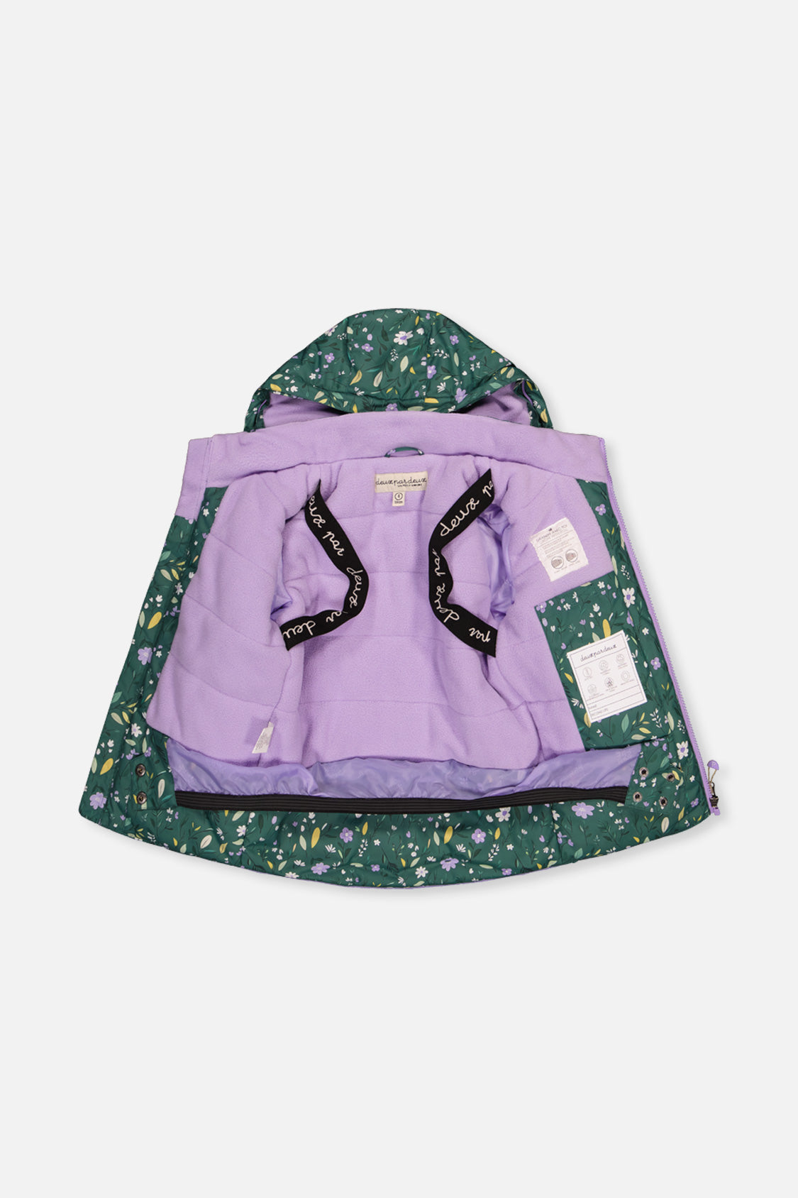 Two Piece Play Snowsuit Green Mini Flower Print - J10PG86_1J019
