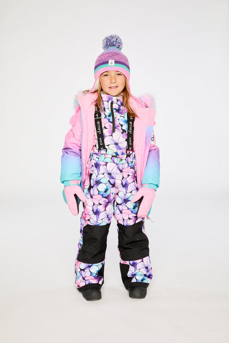Two Piece Play Snowsuit Pink To Blue Gradient - J10PG87_1J022