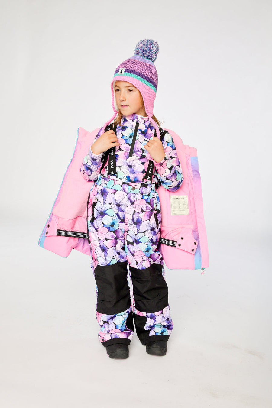 Two Piece Play Snowsuit Pink To Blue Gradient - J10PG87_1J022