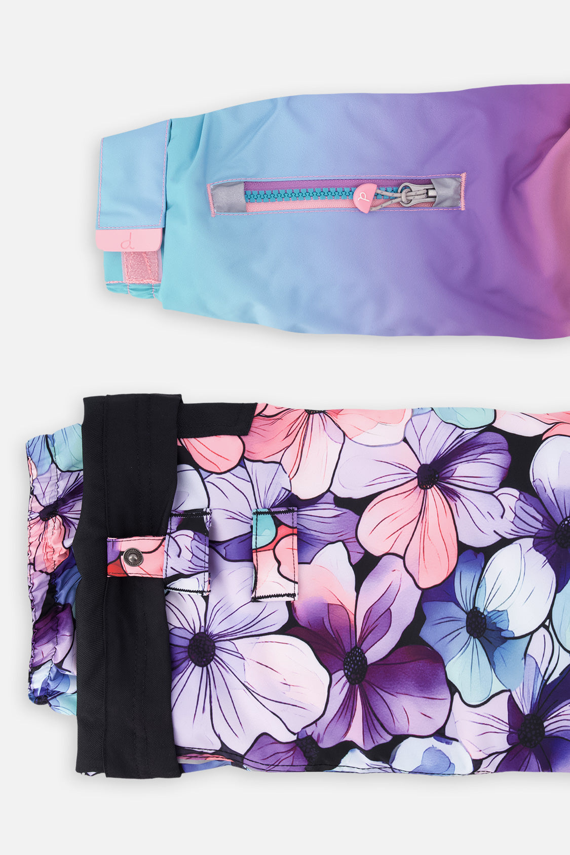Two Piece Play Snowsuit Pink To Blue Gradient - J10PG87_1J022