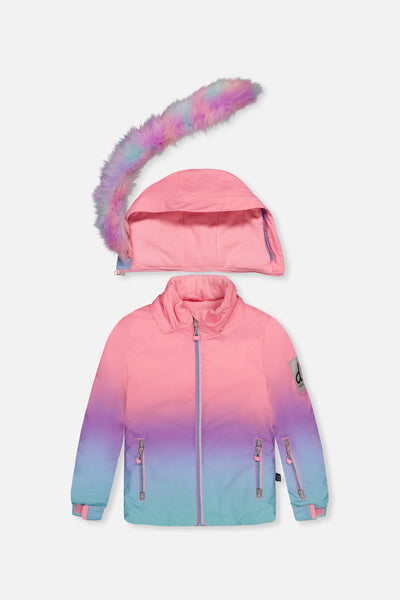 Two Piece Play Snowsuit Pink To Blue Gradient - J10PG87_1J022