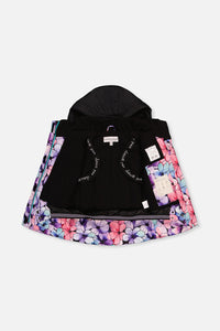 Two Piece Play Snowsuit Purple Floral Print With Gradient Pants - J10PG88_1J021