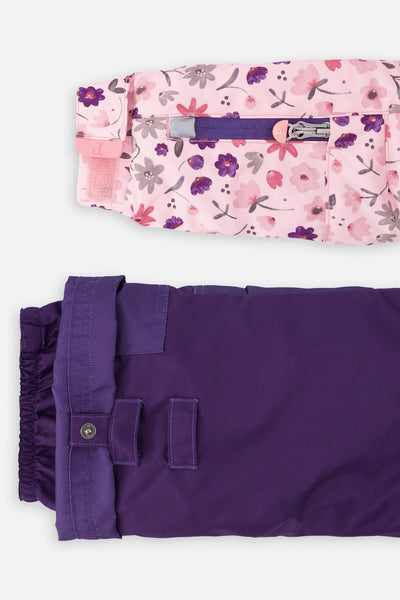 Two Piece Play Snowsuit Pink Mini Flower Print - J10PG89_1J020