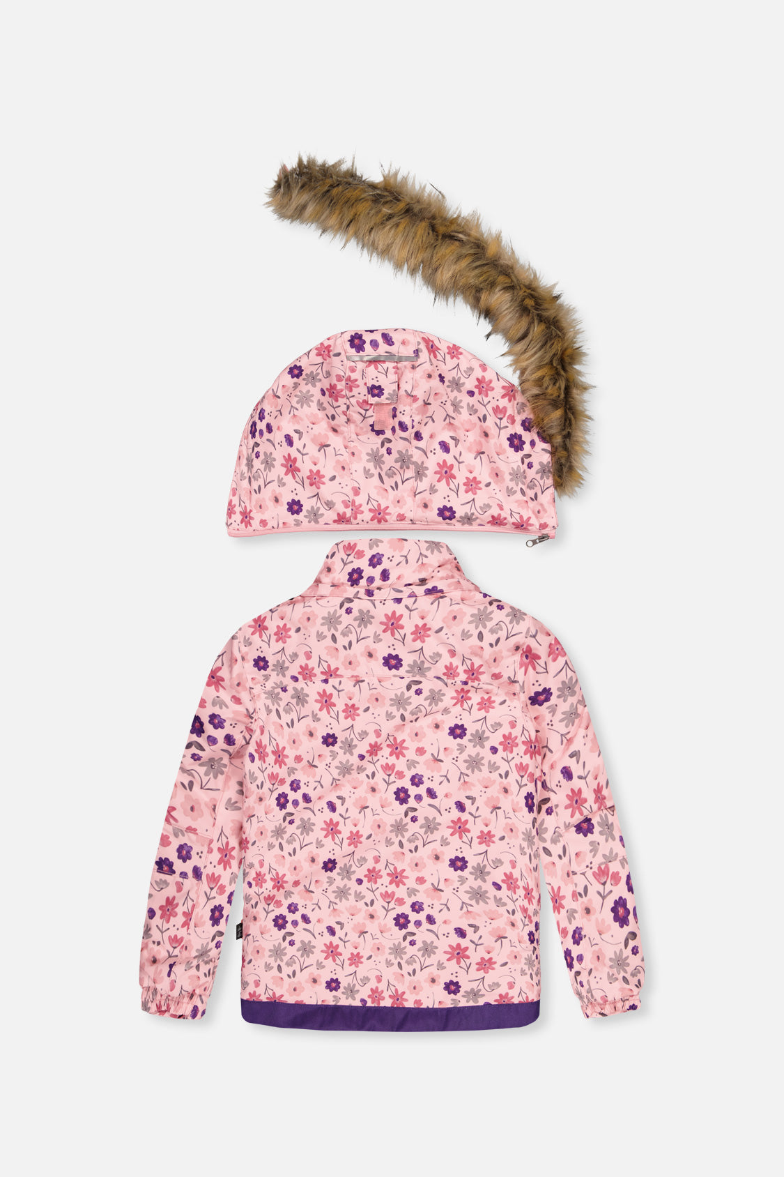 Two Piece Play Snowsuit Pink Mini Flower Print - J10PG89_1J020