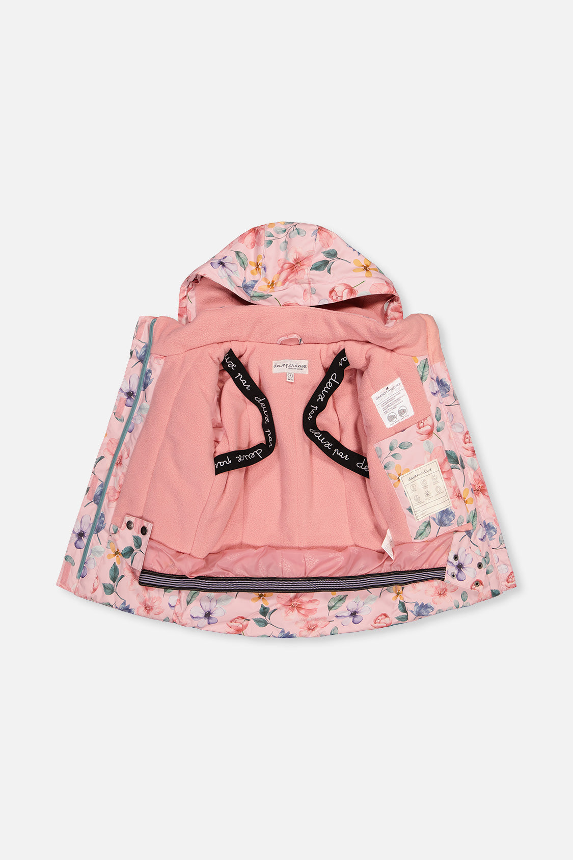 Two Piece Play Snowsuit Pink Vintage Floral Print - J10PG90_1J037