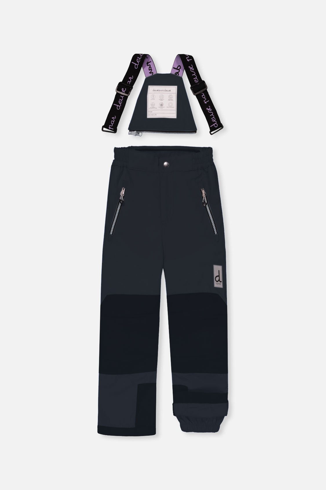 Two Piece Play Snowsuit Pink Mountain Print With Black Pants - J10PG93_09990