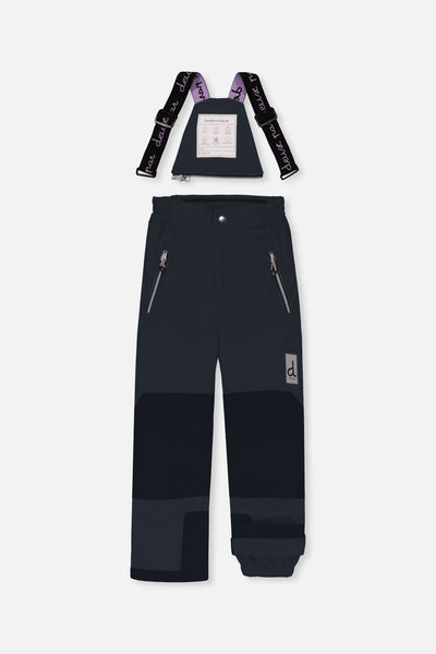 Two Piece Play Snowsuit Pink Mountain Print With Black Pants - J10PG93_09990