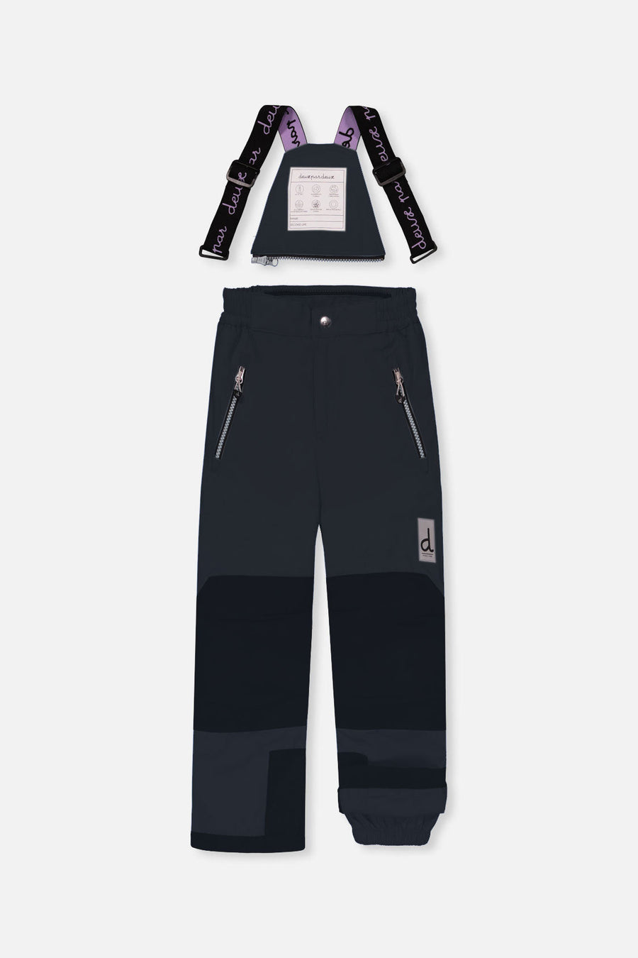Two Piece Play Snowsuit Pink Mountain Print With Black Pants - J10PG93_09990