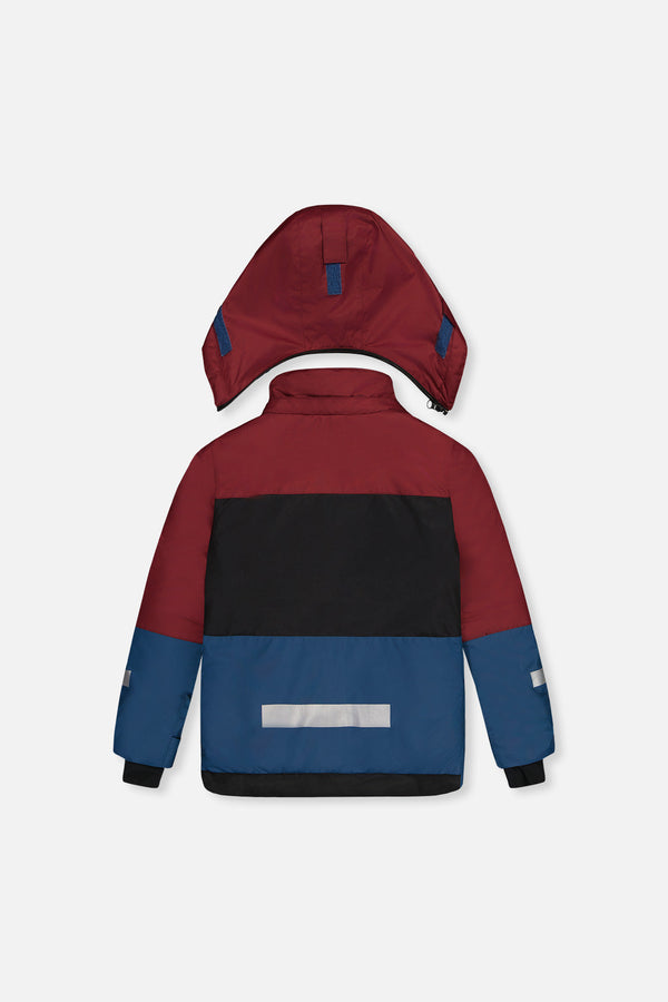 Two Piece Teknik Snowsuit Blue And Red Camouflage - J10TB51_04002