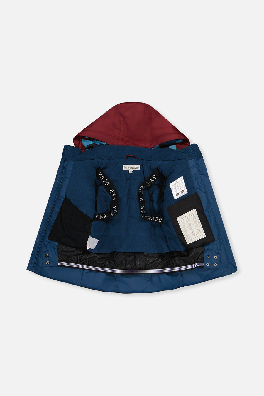 Two Piece Teknik Snowsuit Blue And Red Camouflage - J10TB51_04002