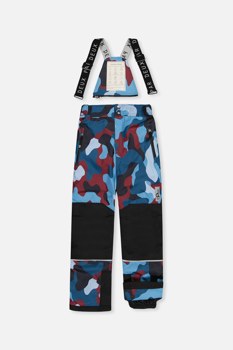 Two Piece Teknik Snowsuit Blue And Red Camouflage - J10TB51_04002