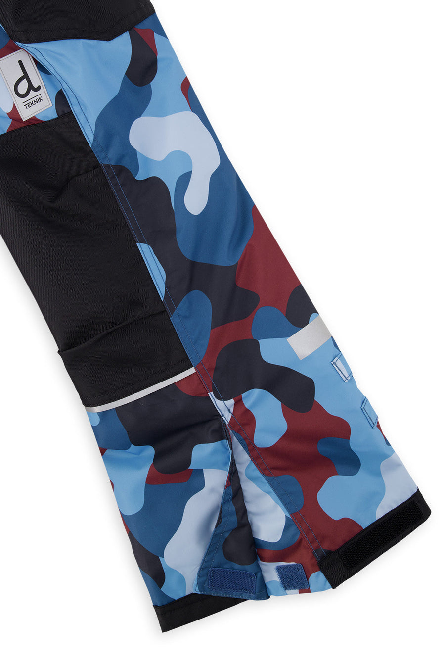 Two Piece Teknik Snowsuit Blue And Red Camouflage - J10TB51_04002