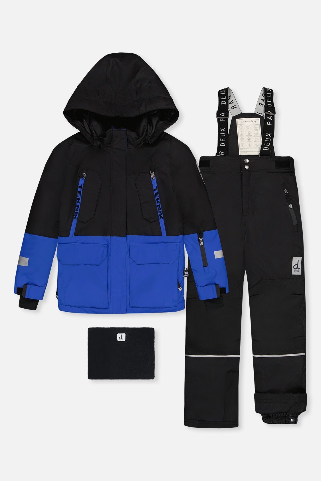Two Piece Teknik Snowsuit Royal Blue And Red - J10TB51_04690